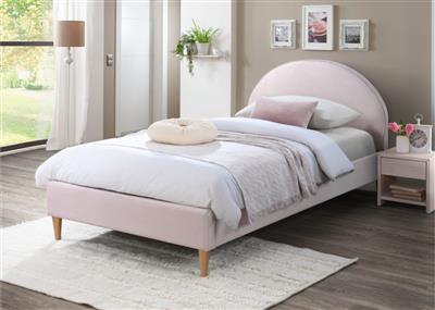 Alix Upholstered King Single Bed with Arched Headboard