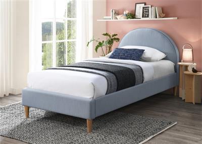Alix Upholstered King Single Bed with Arched Headboard