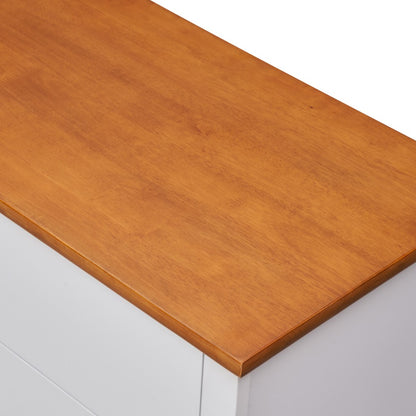 Fusion 4 DRAWER TALLBOY 42X90X95CM-WHT/MID BROWN