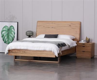 Galway King Bed in Natural Marri Timber