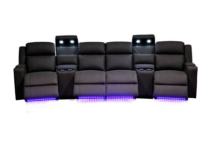 THEATER LOUNGE 4 RECLINERS & 2 CONSOLE