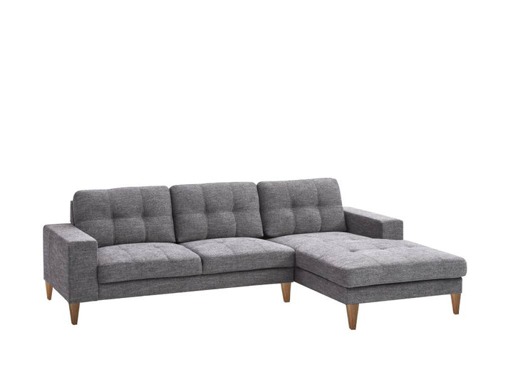 CLUB FAB 2S SOFA WITH LHF & RHF CHAISE-GREY