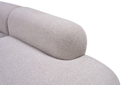 DAYTONA 3PC CURVED LOUNGE -CHAMPAGNE