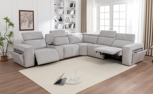 (LIMITED TIME SALE) ECLIPSE 5 Seater Modular Dual Moter Electric Recliner